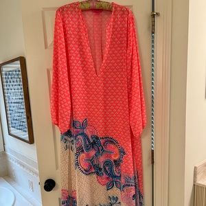 Lilly Pulitzer Printed Chiffon tunic. Resort chic.